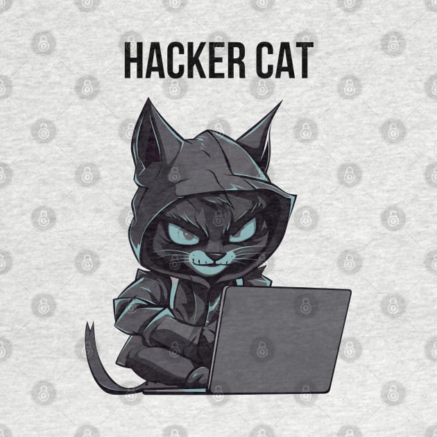 Hacker cat by Dylante